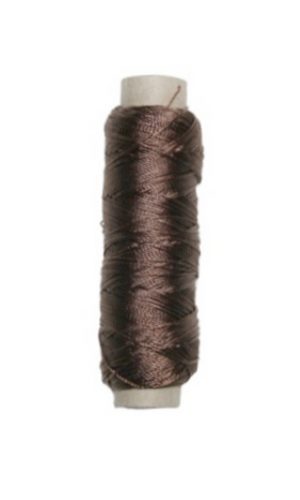 Sattlergarn Zwirn 14x2x3 Polyester 50 m braun Ø 0,3mm (5058)