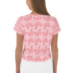 Allover-Crop-T-Shirt Schmetterling – Bild 2