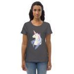 T-Shirt für Damen Einhorn – Bild 6