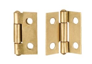 Scharnier Mini 20x24mm vermessingt 2 Stück (0012)