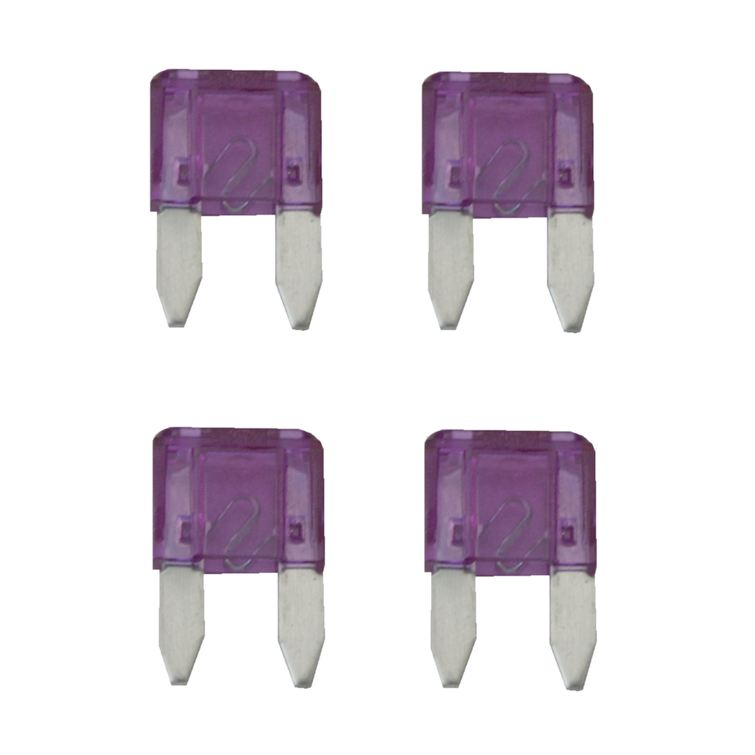 KFZ-Flachsicherung mini Sicherung 3A lila 4 Stück (0042) KFZ-Flachsicherung mini Sicherung 3A lila 4 Stück (0042)
