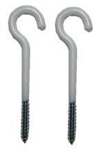 Deckenhaken Kunststoffbeschichtet Stahlhaken Wandhaken 70 mm 2 Stück (0061)