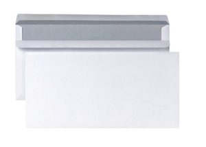 Briefumschlag Kompaktbriefhülle ohne Fenster 125x235mm 80g weiß 10 Stück (0128)