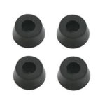 Gummifuss Gehäusefuss konisch 15x12mm 4 Stück schwarz (0174)