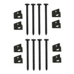 Blechschraube mit Klemm-Mutter 4x48 schwarz 8 Stück (0175)