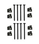 Blechschraube mit Klemm-Mutter 4x48 schwarz 8 Stück (0175)