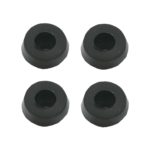 Gummifuss Gehäusefuss konisch 18x15mm 4 Stück schwarz (0180)