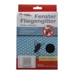 Insektenschutzgitter Fliegennetz Fliegengitter schwarz 130x150cm (0190)