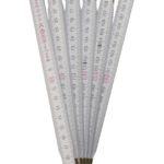 Gliedermaßstab 2 Meter Zollstock Buchenholz Meterstab weiß (0234)