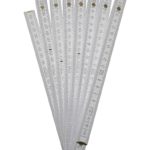 Gliedermaßstab 3 Meter Zollstock Buchenholz Meterstab weiß (0237)