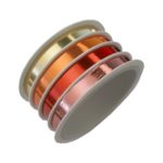 Geschenkband Schleifenband gold-rot 4er-Set 4x6m (0257)