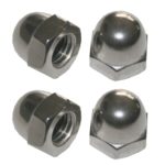 Hutmuttern Hutmutter Sechskant verzinkt M8 4 Stück (0016)