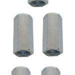 Verbindungsmuttern Distanzmuttern Sechskant verzinkt M8x30mm 5 Stück (0071)