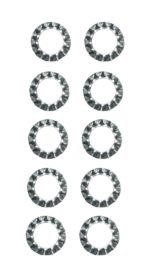 Zahnscheibe Sicherungsscheibe verzinkt 13,8x8,4mm 10 Stück (0124)
