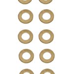 Unterlegscheibe Unterlegscheiben Messing 8,4 mm DIN125 10 Stück (0144)