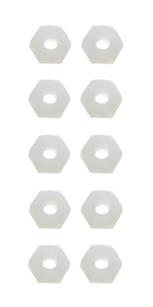 Sechskantmutter Mutter M8 Polyamid Kunststoff 10 Stück (0147)