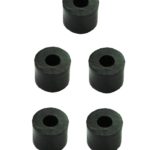 Distanzhülse Abstandshalter Abstandshülse M8x12x5mm schwarz 5 Stück (0199)