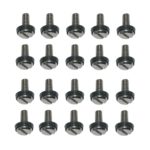 Flachkopfschraube Schlitzschraube Schraube M6x15mm 20 Stück (0213)