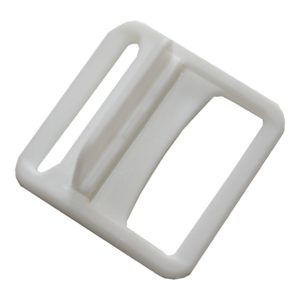 Kunststoffschnalle Verstellschnalle 40 mm weiß (0078)