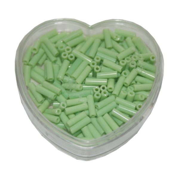 stiftperlen-glasperlen-stabchenperlen-aus-glas-7mm-hellgrun-0099 Stiftperlen Glasperlen Stäbchenperlen aus Glas 7mm hellgrün (0099)