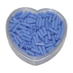 Stiftperlen Glasperlen Stäbchenperlen aus Glas 7mm blau (0101)