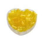 Stiftperlen Glasperlen Stäbchenperlen aus Glas 7mm gelb (0111)