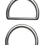 Halbring D-Ring 25mm silber 2 Stück (0118)