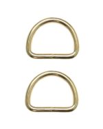 Metallring D-Ring 32mm gold 2 Stück (0119)