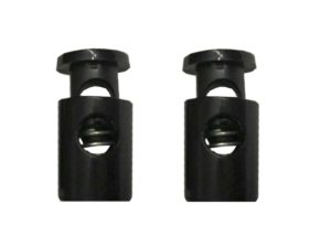Kordelstopper Kordelklemme 1 Loch schwarz 2 Stück (0142)