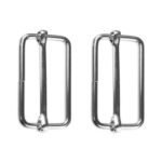 Gurtverschieber mit Steg Gurt Verschieber 13x20 mm silber 2 Stück (0149)