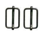 Gurtverschieber mit Steg Gurt Verschieber 13x20 mm schwarz 2 Stück (0151)
