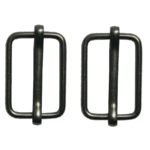 Gurtverschieber mit Steg Gurt Verschieber 13x20 mm schwarz 2 Stück (0151)