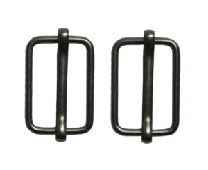 Gurtverschieber mit Steg Gurt Verschieber 13x20 mm schwarz 2 Stück (0151)