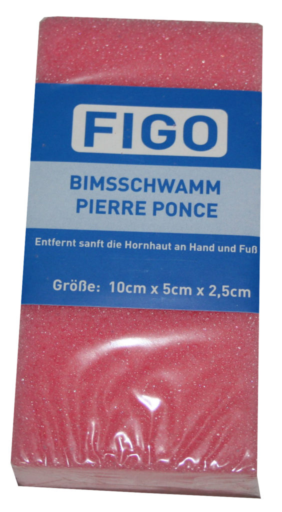 Bimsschwamm Bimsstein FIGO 100 x 50 x 25 mm rosa (0001)