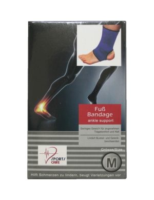 Sportbandage für den Fuß Bandage Größe M (0052)