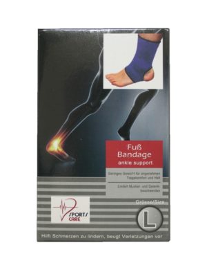 Sportbandage für den Fuß Bandage Größe L (0053)