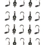 Kalotten Quetschkalotten Fädelkalotten Ösen bronzefarben 20 Stück (0047)