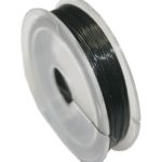 Nylondraht Nylonfaden elastisch schwarz 0,7mm 5m (0054)