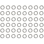 Verbindungsring Biegering 0,6mm bronzefarben 60 Stück (0062)