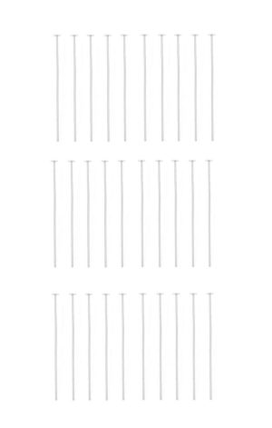 Kettelstift Schmuckstift 30mm silberfarben 30 Stück (0064)