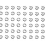Quetschperlen Schmuckperlen 2,0mm silberfarben 60 Stück (0066)