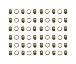 Quetschperlen Schmuckperlen 2,0mm bronzefarben 60 Stück (0067)