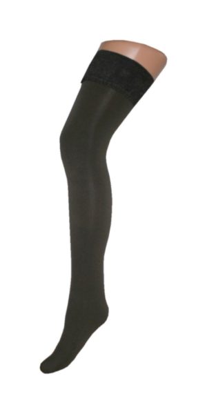 Halterlose Strümpfe 70den Größe 1/2 braun (0048)