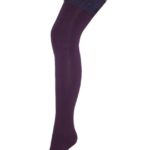 Halterlose Strümpfe 70den Größe 1/2 lila (0049)