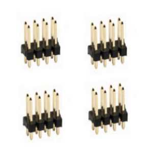 Stiftleiste Leiste 2x4 Pole gerade 2,54mm 2-reihig 4 Stück (1265)