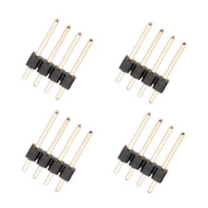 Stiftleiste Leiste 4 polig gerade 2,54mm 1-reihig 4 Stück (1266)