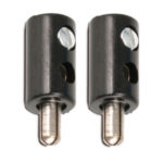 Zwergstecker HO-Stecker Querlochstecker 2,6 mm schwarz 2 Stück (0876)
