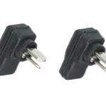Lautsprecher Winkelstecker 90° Kunststoff schwarz Lötanschluss 2 Stück (0013)