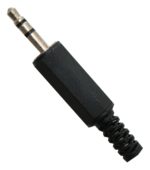 Klinkenstecker 3,5 mm männlich Stereo schwarz (0230)