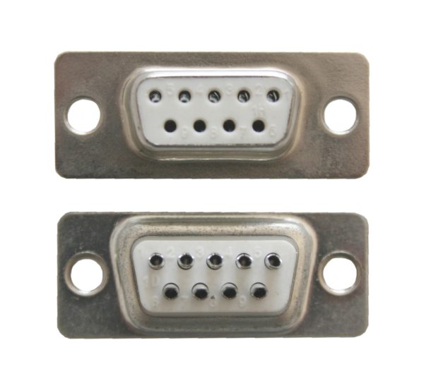 D-Sub Stecker 9 polig weiblich Lötanschluss 2 Stück (0234)